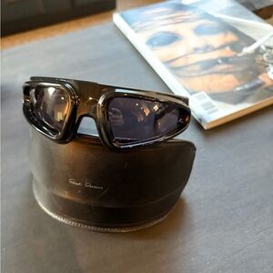 Rick Owens Matte Black Ryder Sunglasses